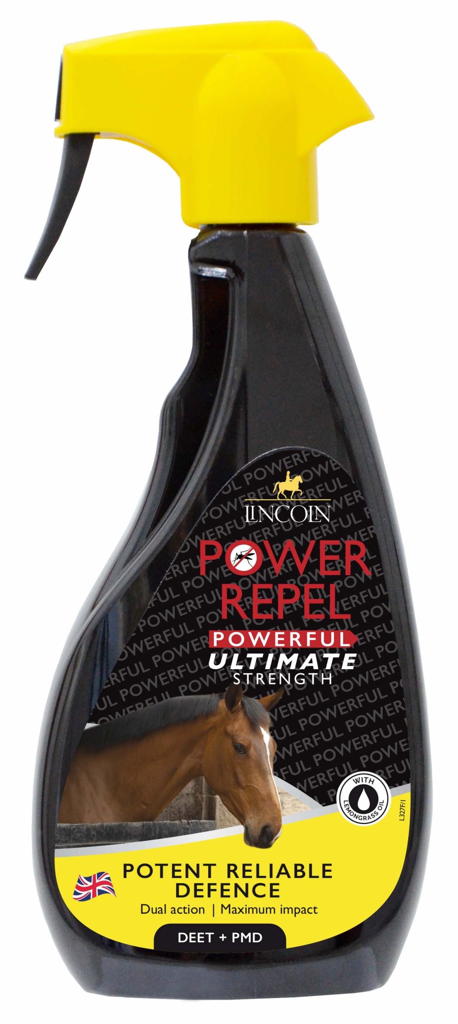 Pictured is the Lincoln Power Repel, which one of Your Horse's testers has used and reviewed to see if it is one of the best fly sprays for horses on the market