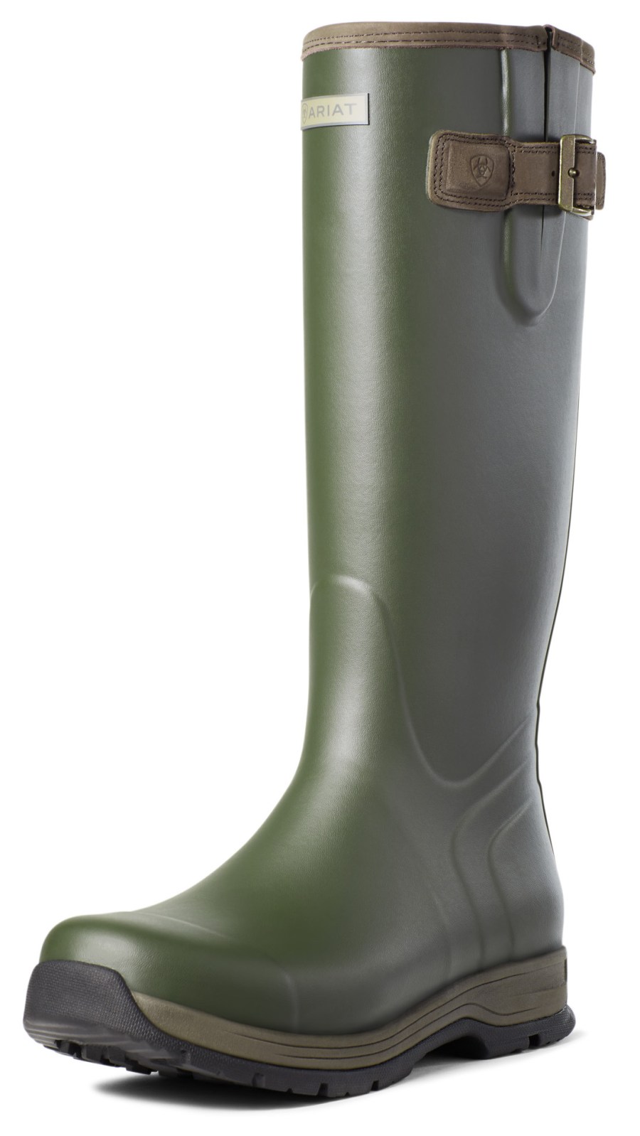 A pair of green Ariat Burford Waterproof Rubber Boots 