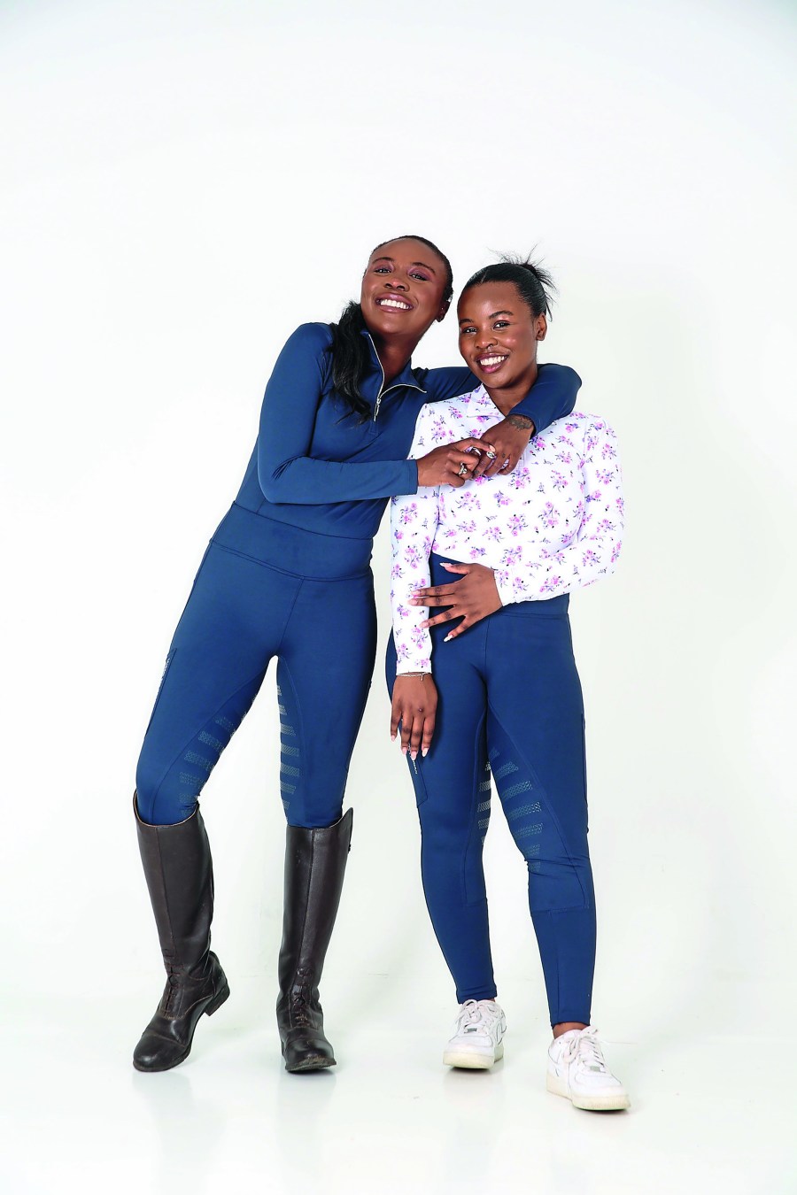 Pictured is Caroline Debisi Ogunshola, the founder of the UK’s first black-owned equestrian clothing brand