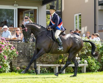 Champion. Helen Baker and Boston Black Tie The Ellena Thomas BSHA Supreme Hack Championship at The Agria Royal International Horse Show, The All England Jumping Course, Hickstead, Sussex, UK. July 25th 2026 ~ MANDATORY Credit Elli Birch/Bootsandhooves - NO UNAUTHORISED USE - 07745 909676