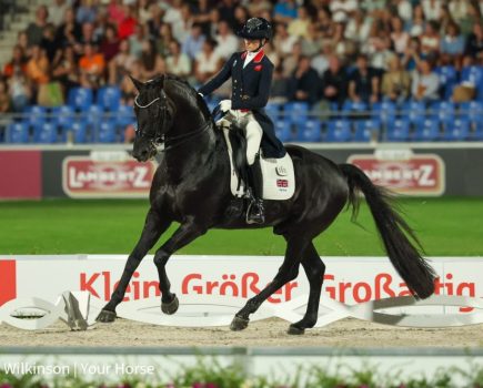 Lottie Fry and Glamourdale in the freestyle at the 2026 dressage World Championships
