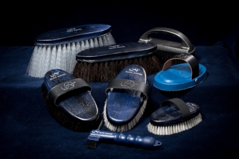 Alan Davies grooming brushes are pictured