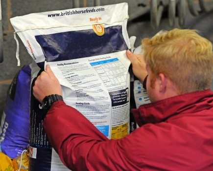 Follow manufacturer guidelines on the feed bag to make sure you are feeding the recommended levels for your horse