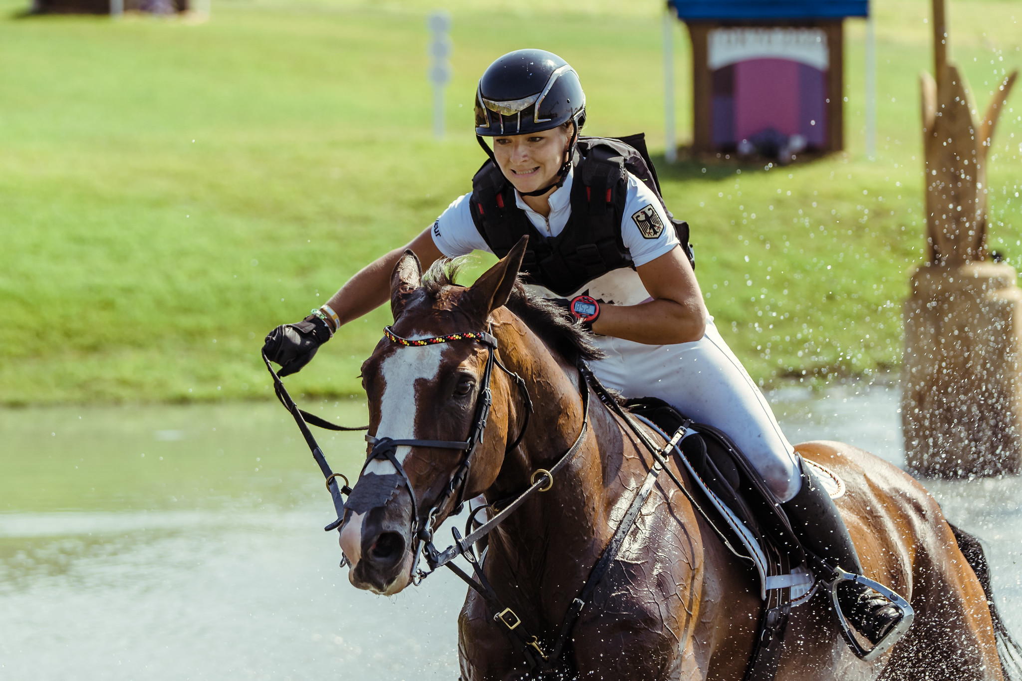 First ever female Olympic eventing champion crowned; individual silver