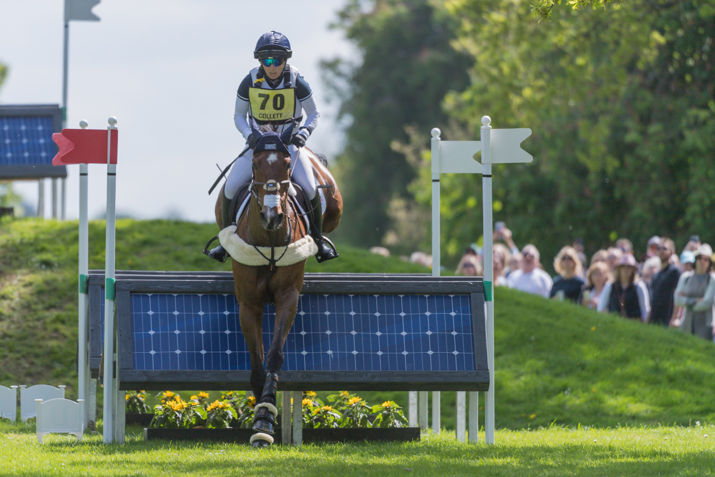 Badminton top 10 in pictures Laura Collett maintains overnight lead after relentless cross-country day