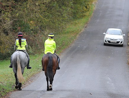 Drivers have a responsibility to keep horses safe on the road, as well as riders