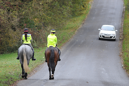 Drivers have a responsibility to keep horses safe on the road, as well as riders